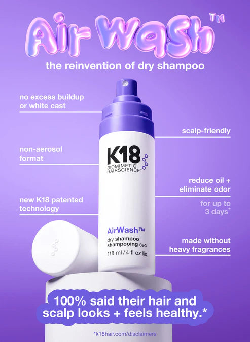 K18 Airwash Dry Shampoo 4 oz