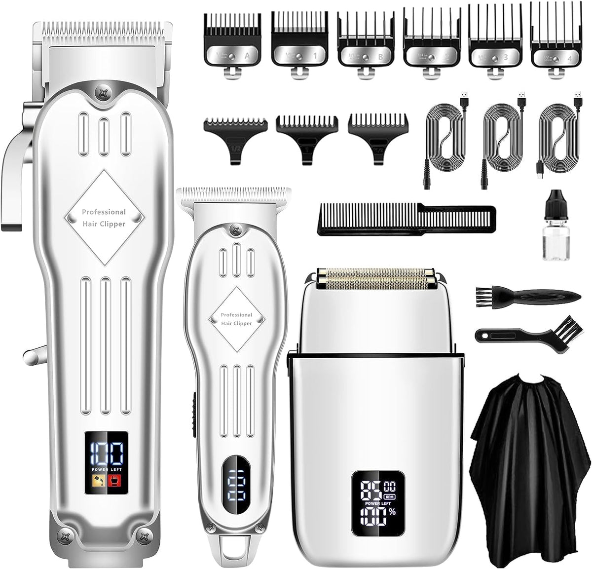 Hair Clippers Professional Cordless for Men